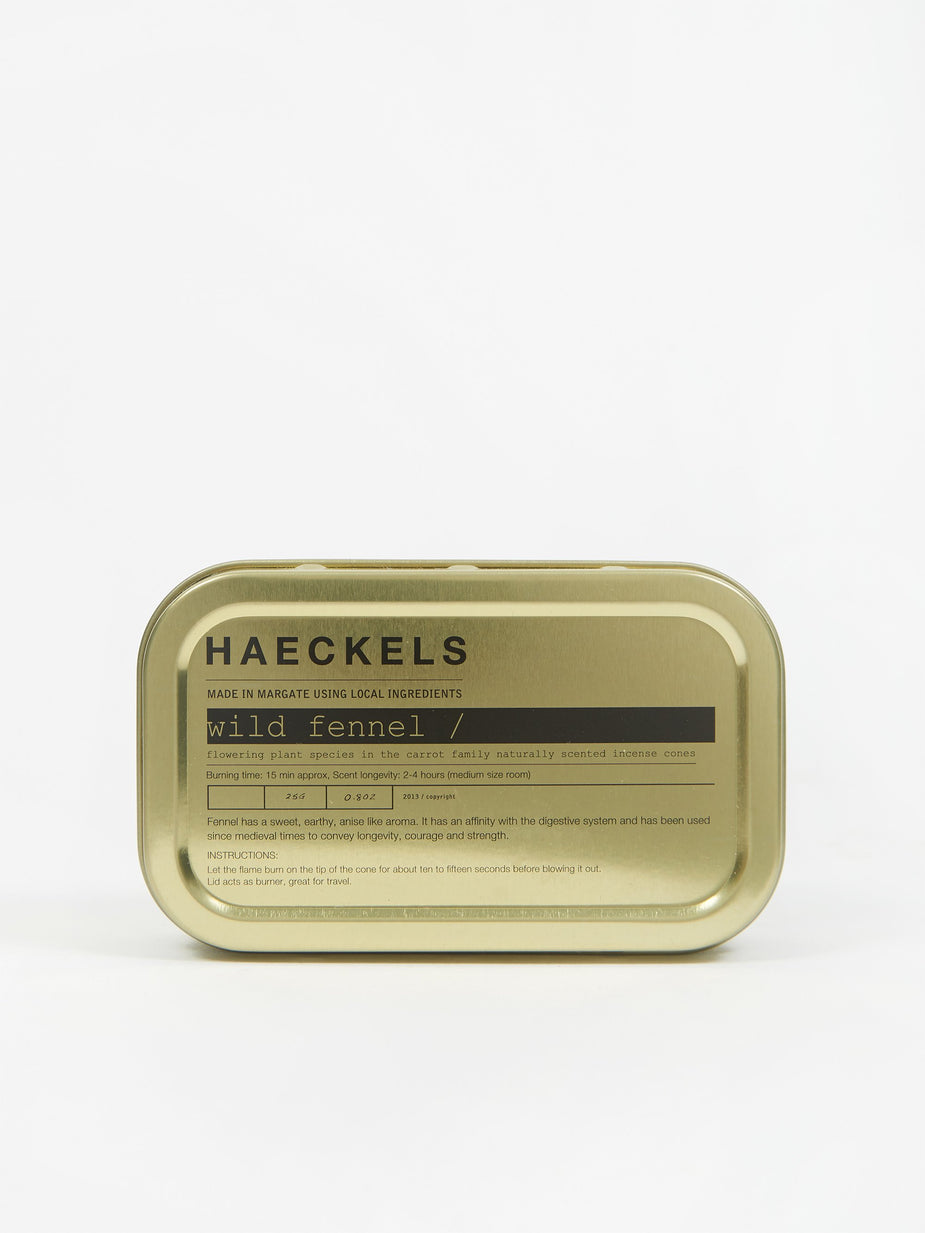 Haeckels Haeckels Incense Tin - Wild Fennel - Gold