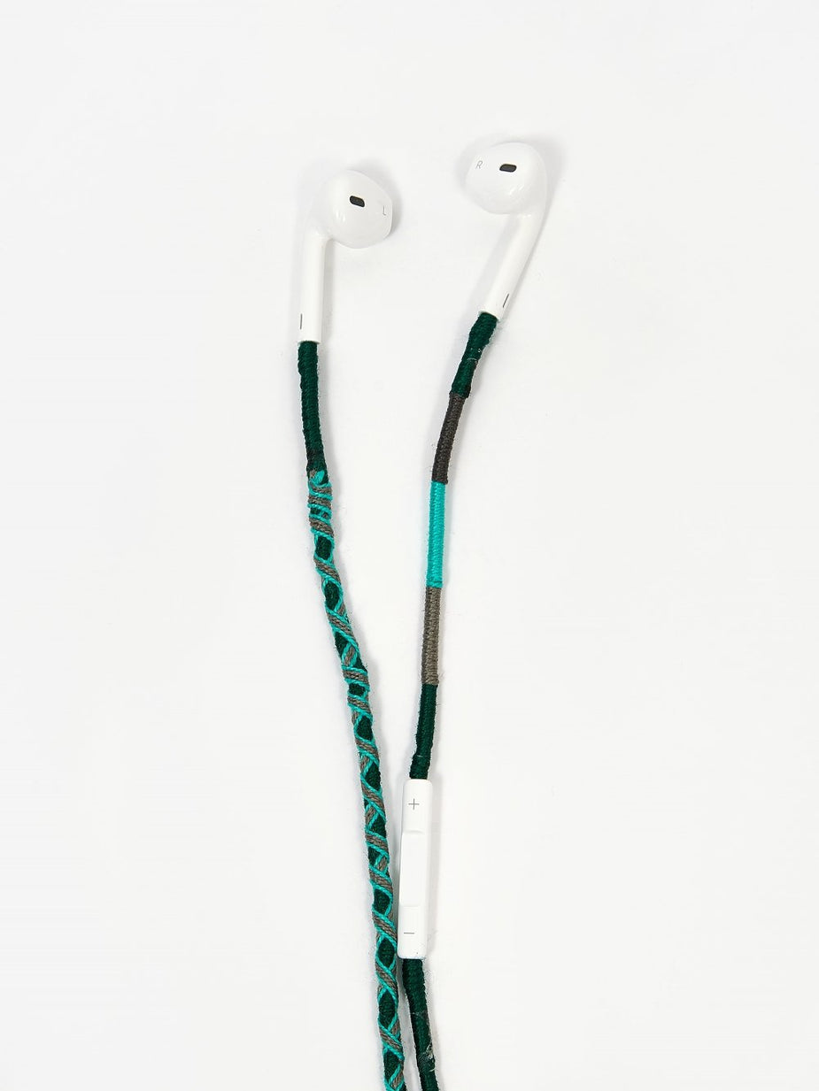 Happy-Nes Happy-Nes Apple iPhone 6 Earphones - Blue Print - Blue