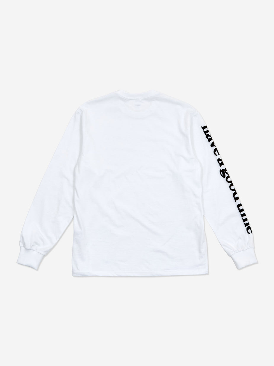 Have A Good Time Have A Good Time Arm Bubble Side Logo Longsleeve T-Shirt - White - White