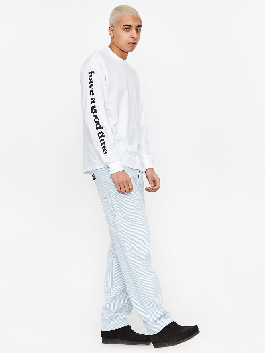 Have A Good Time Have A Good Time Arm Bubble Side Logo Longsleeve T-Shirt - White - White