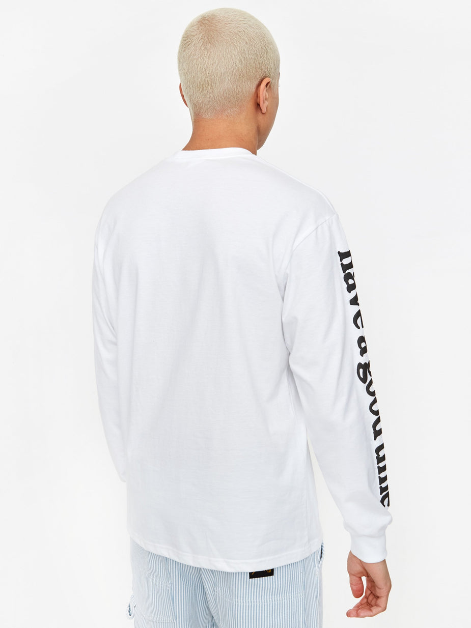 Have A Good Time Have A Good Time Arm Bubble Side Logo Longsleeve T-Shirt - White - White