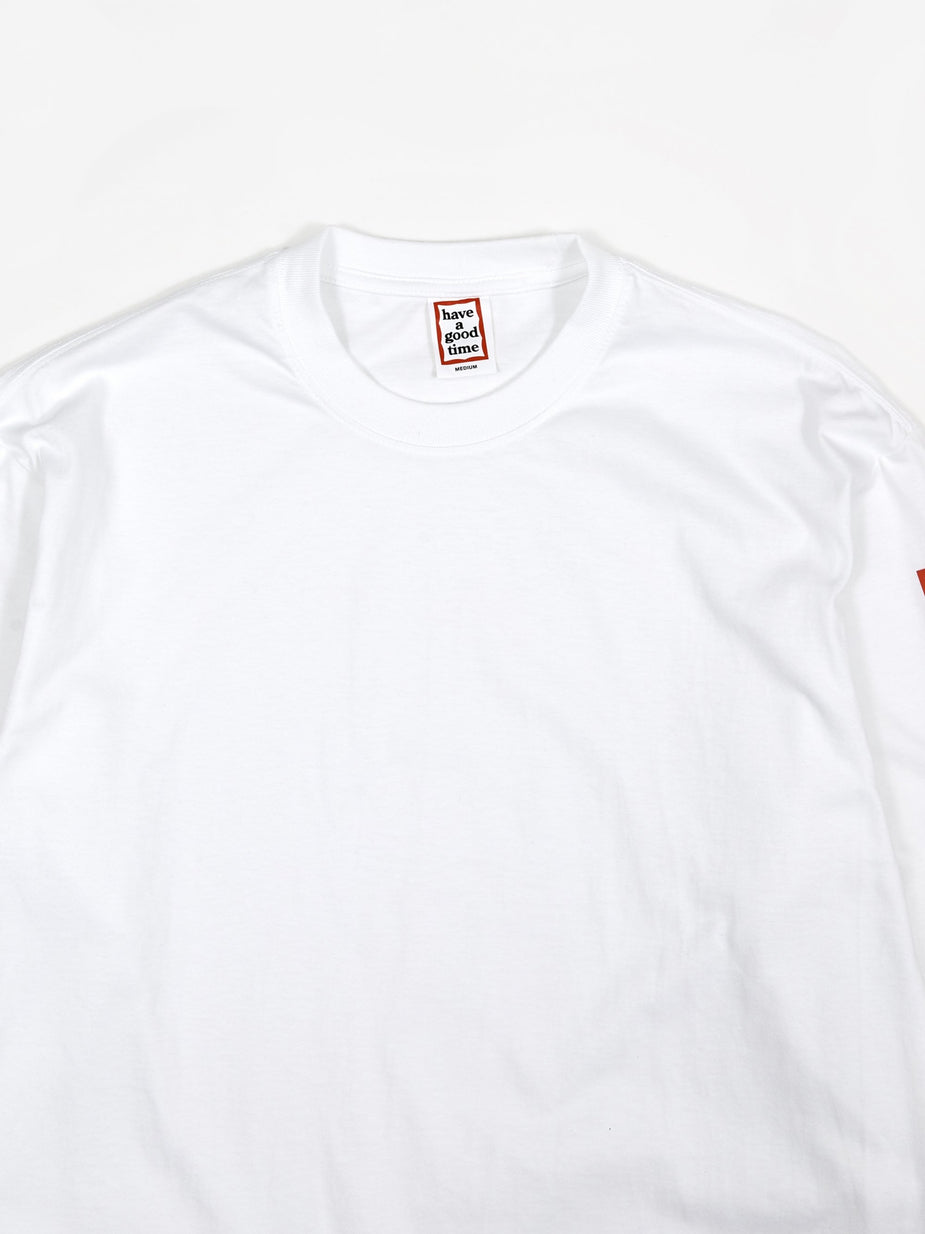 Have A Good Time Have A Good Time Arm Frame LS T-Shirt - White. - White