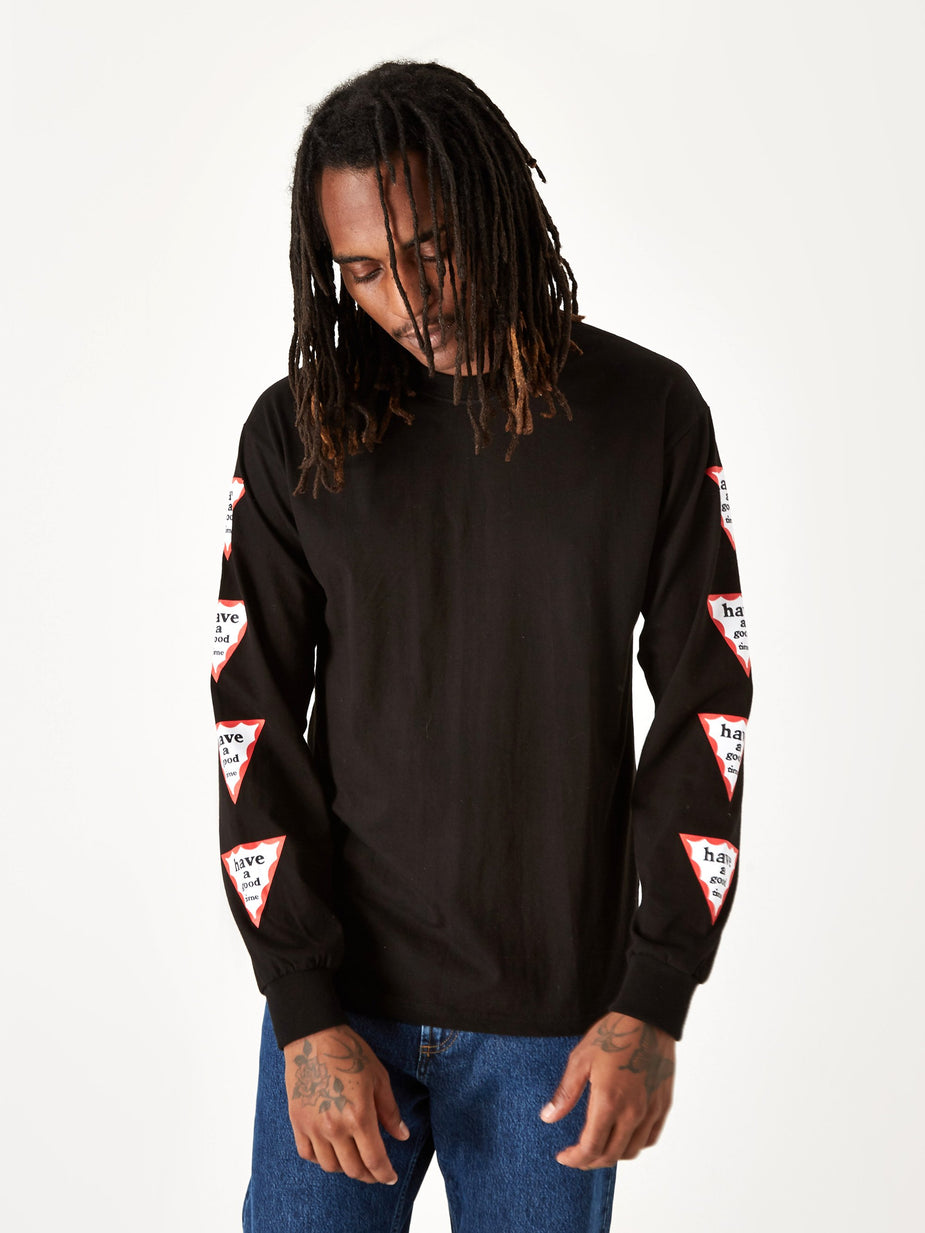 Have A Good Time Have A Good Time Arm Triangle Frame Longsleeve T-Shirt - Black - Black