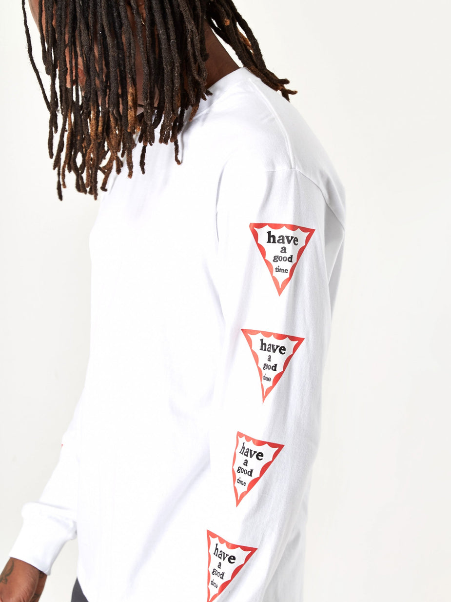 Have A Good Time Have A Good Time Arm Triangle Frame Longsleeve T-Shirt - White - White
