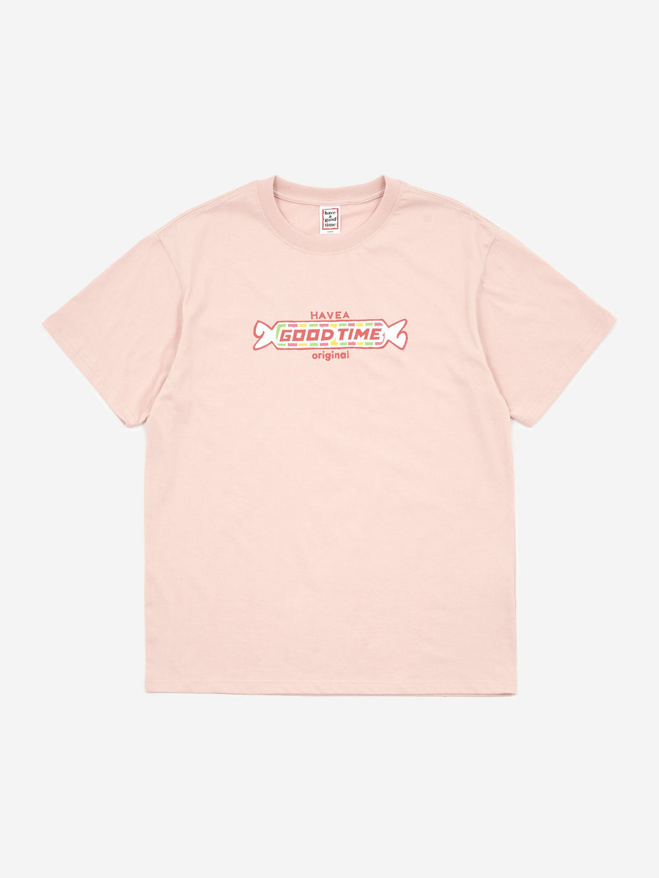 Have A Good Time Have A Good Time Candy Logo T-Shirt - Ash Pink - Pink