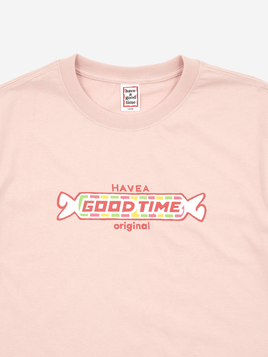Have A Good Time Have A Good Time Candy Logo T-Shirt - Ash Pink - Pink