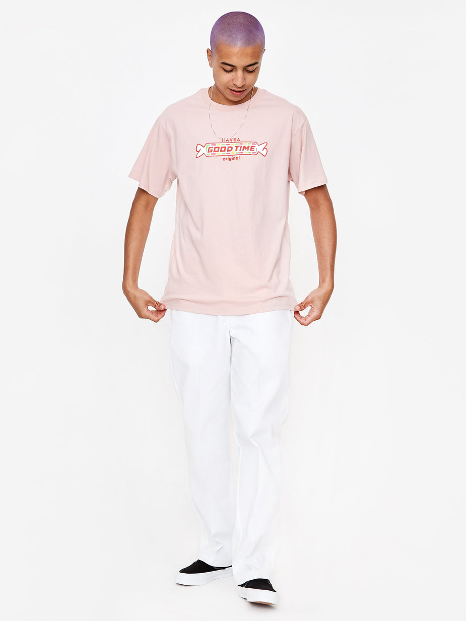 Have A Good Time Have A Good Time Candy Logo T-Shirt - Ash Pink - Pink