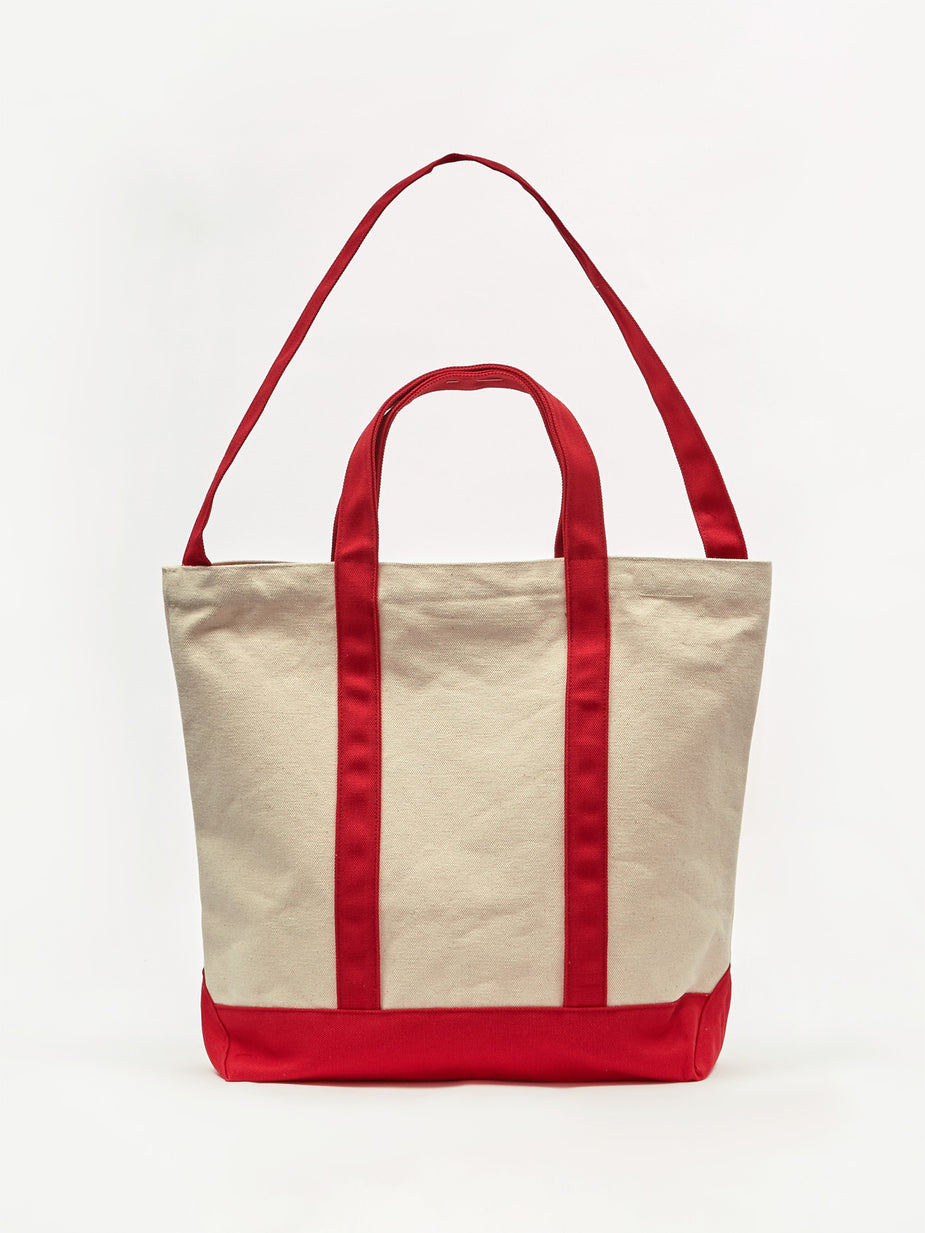 Have A Good Time Have A Good Time Canvas Logo Tote Bag - Red - Red