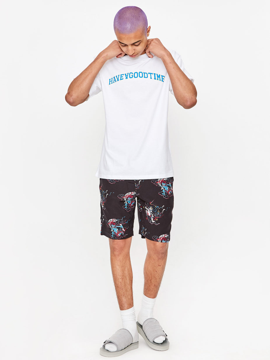Have A Good Time Have A Good Time College Logo T-Shirt - White - White
