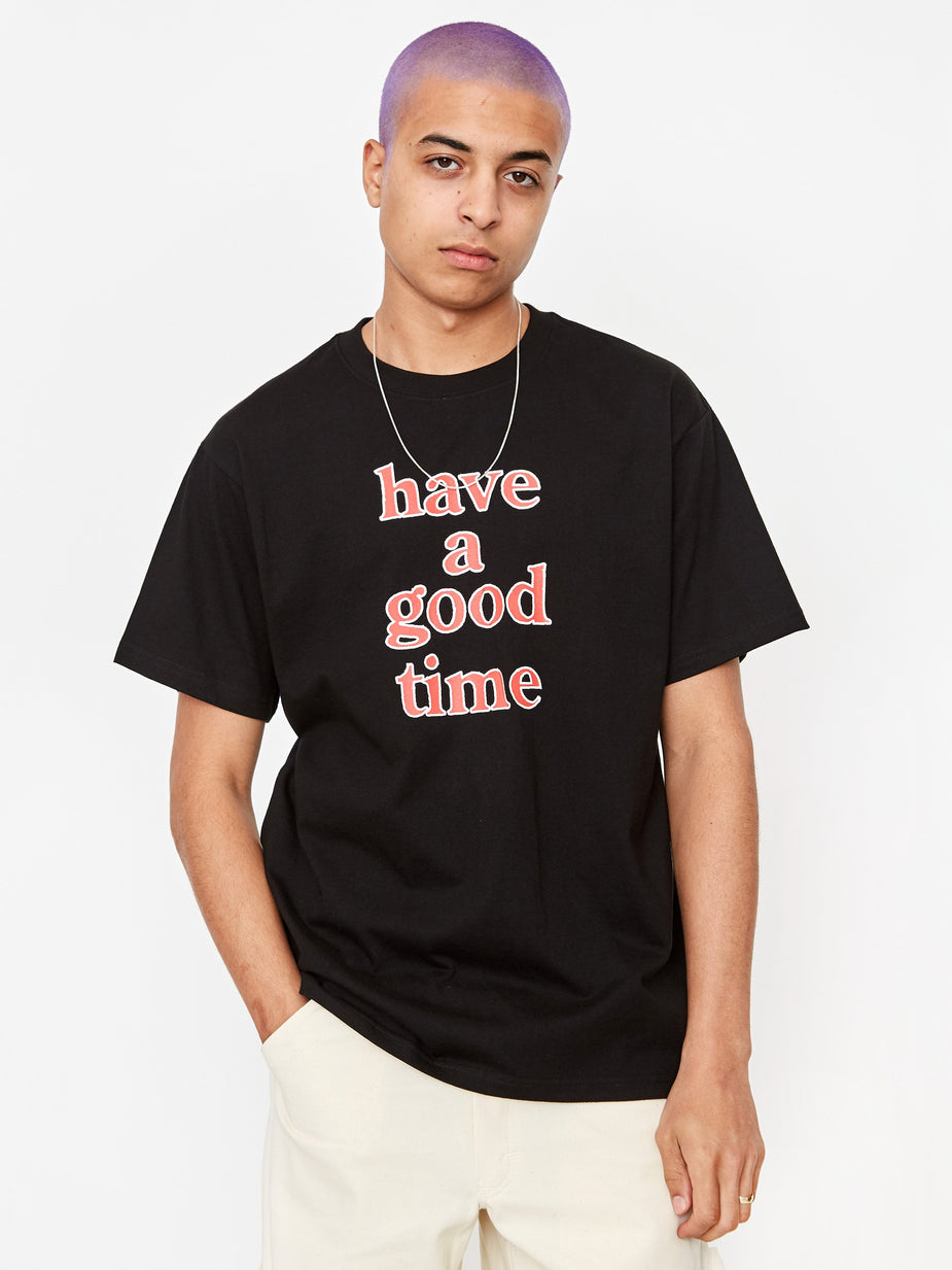 Have A Good Time Have A Good Time Colour Logo T-Shirt - Black - Black