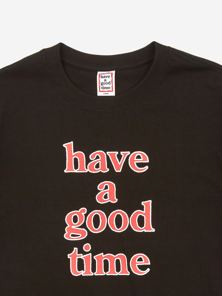 Have A Good Time Have A Good Time Colour Logo T-Shirt - Black - Black