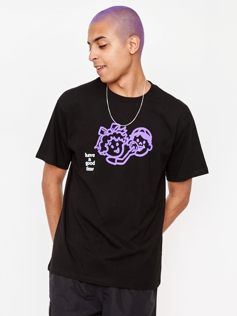 Have A Good Time Have A Good Time Enjoy Logo T-Shirt - Black - Black