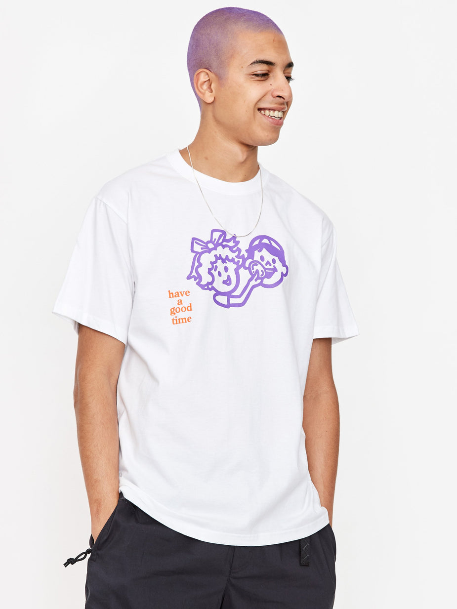 Have A Good Time Have A Good Time Enjoy Logo T-Shirt - White - White