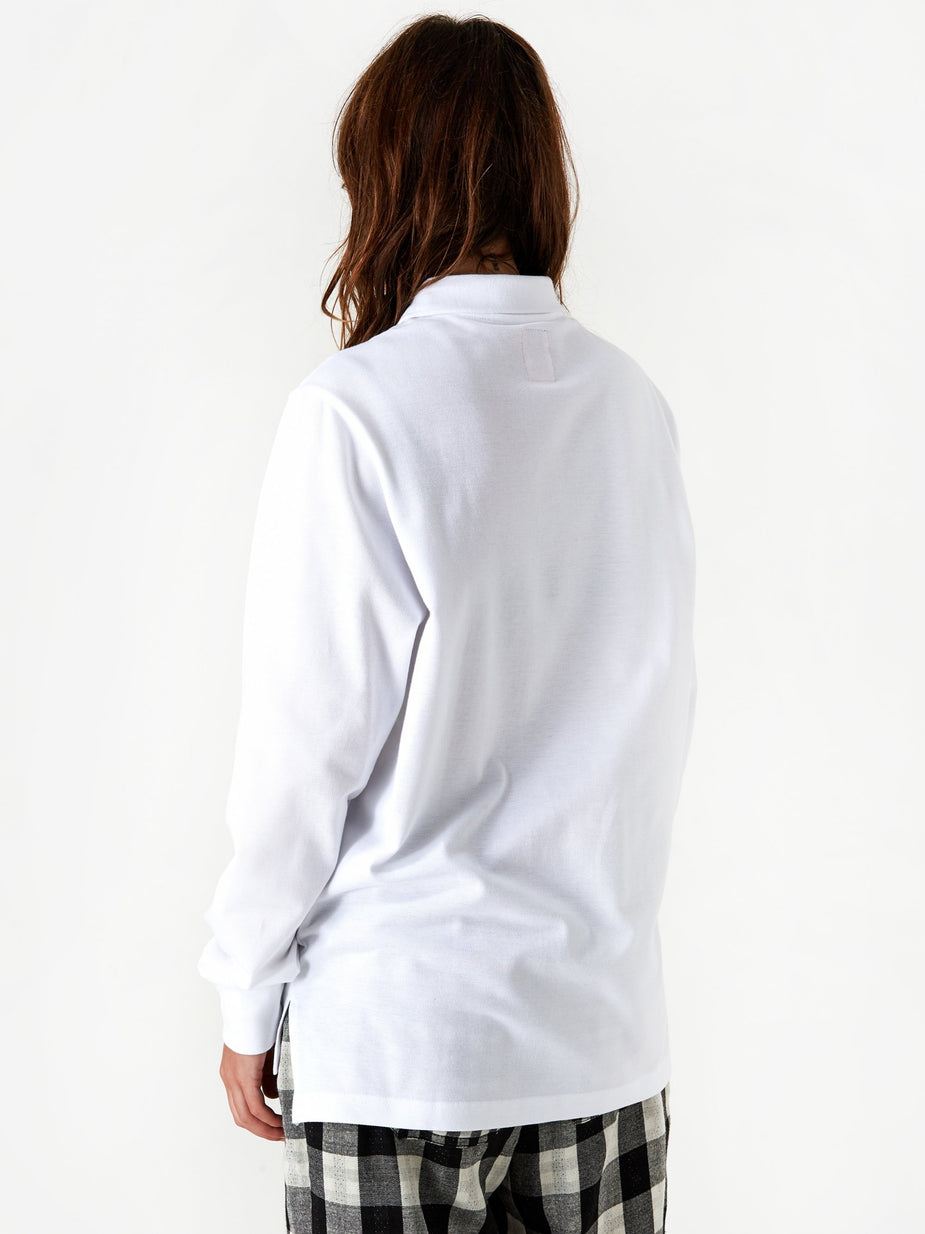 Have A Good Time Have A Good Time Logo Longsleeve Polo Shirt - White - White