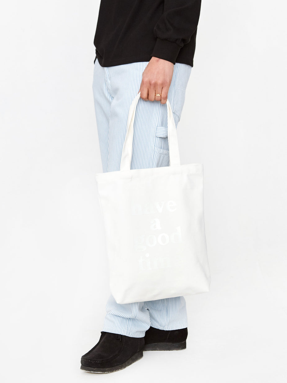 Have A Good Time Have A Good Time Logo Tote Bag - White - White