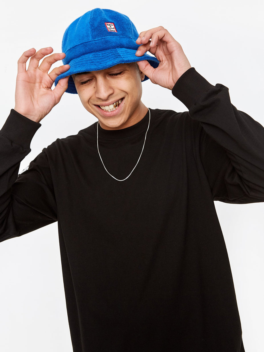 Have A Good Time Have A Good Time Military Terry Bucket Hat - Marine Blue - Blue