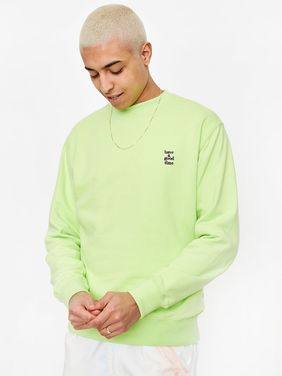 Have A Good Time Have A Good Time Mini Logo Crewneck Sweatshirt - Melon Soda - Other