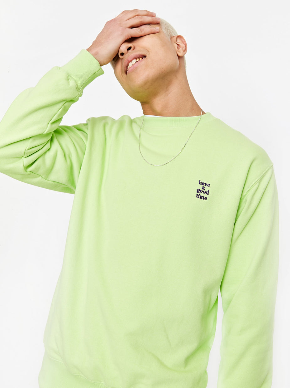 Have A Good Time Have A Good Time Mini Logo Crewneck Sweatshirt - Melon Soda - Other
