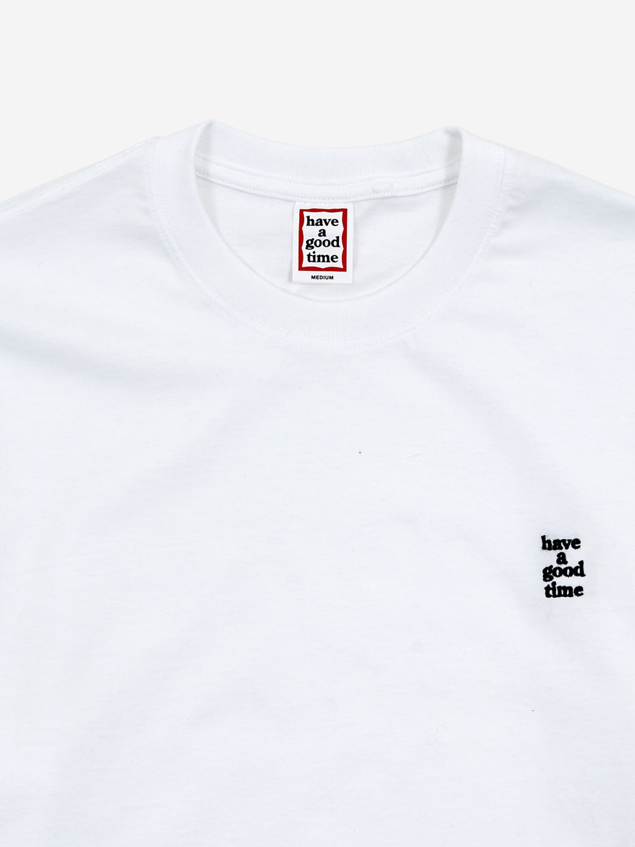 Have A Good Time Have A Good Time Mini Embroidered Logo T-Shirt - White - White