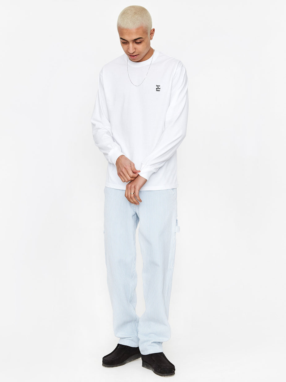 Have A Good Time Have A Good Time Mini Embroidered Logo T-Shirt - White - White