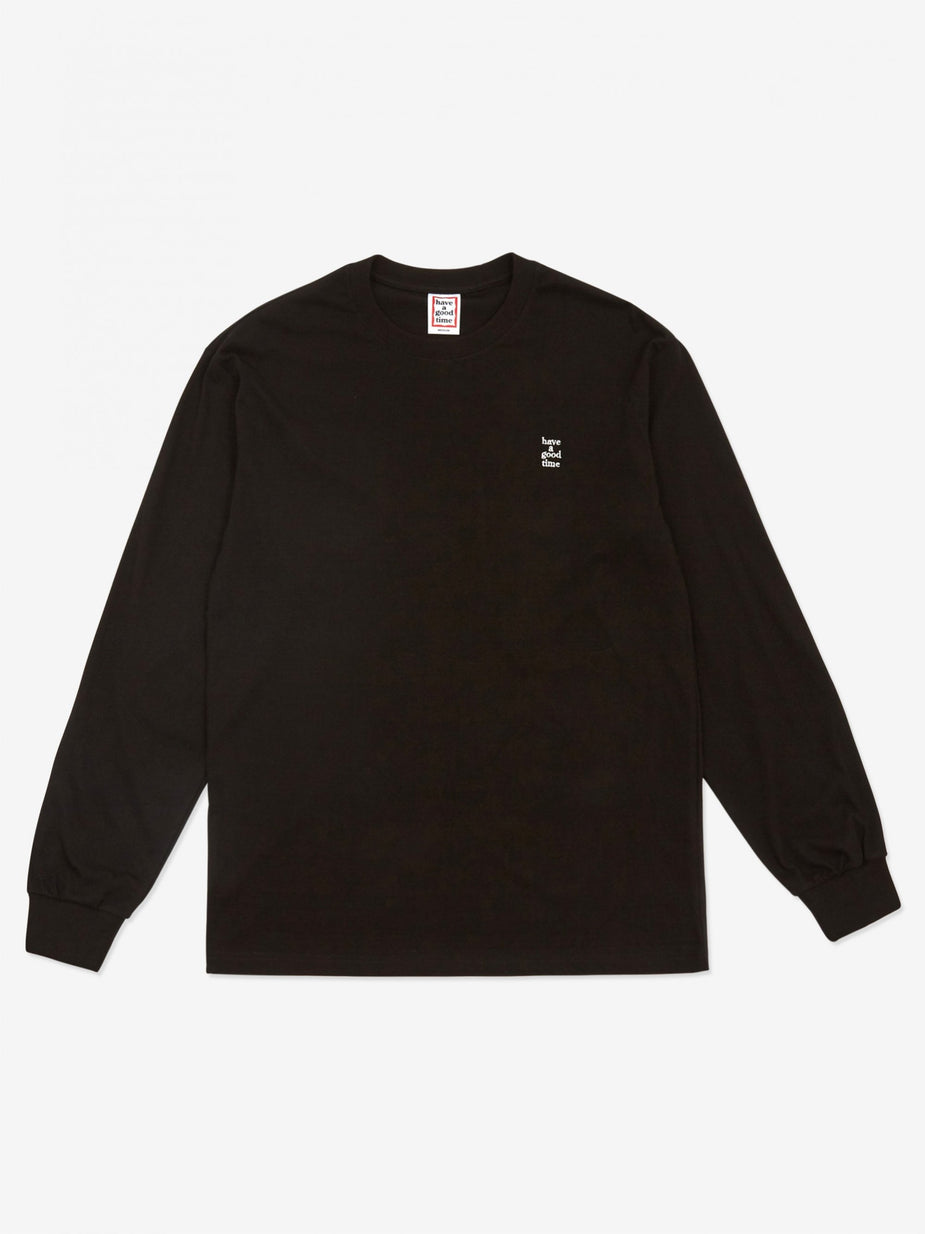 Have A Good Time Have A Good Time Mini Embroidered Logo T-Shirt - Black - Black