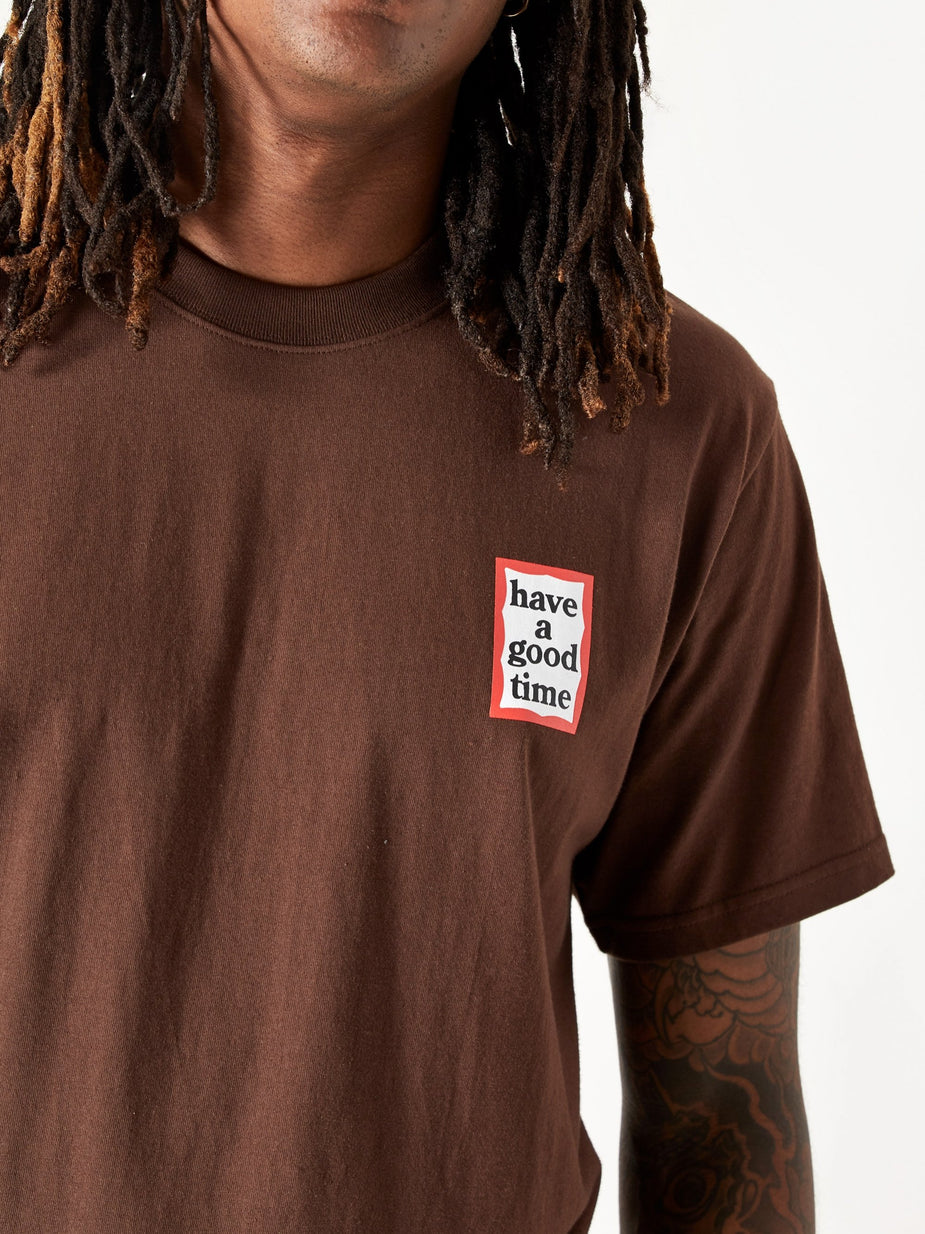 Have A Good Time Have A Good Time Mini Frame T-Shirt - Chocolate - Other
