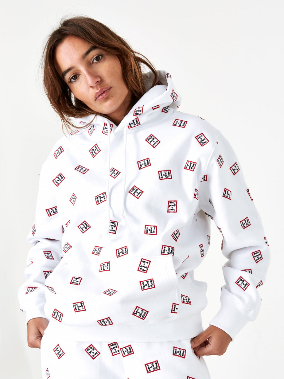 Have A Good Time Have A Good Time Mini Mini Allover Frame Hoodie - White - White