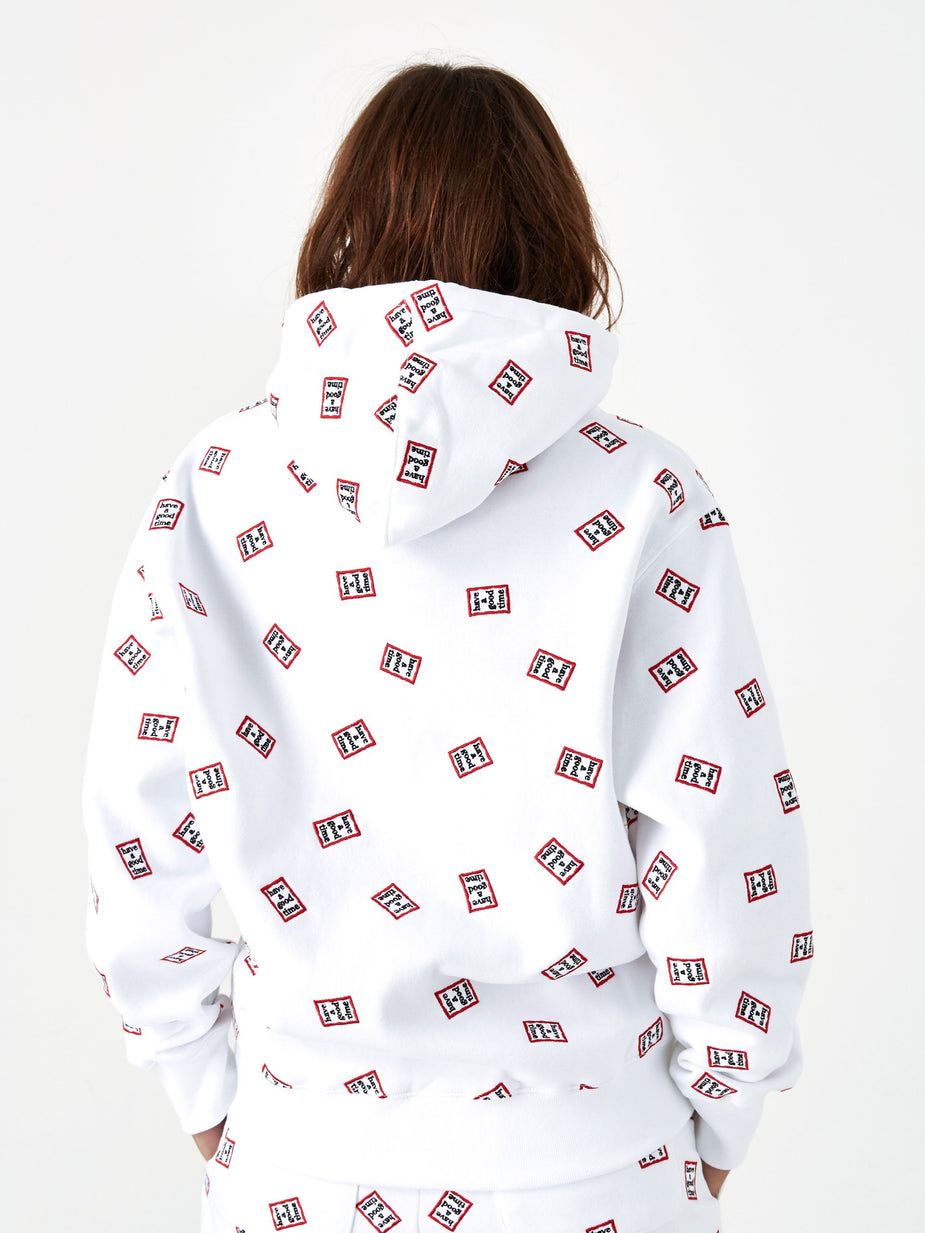 Have A Good Time Have A Good Time Mini Mini Allover Frame Hoodie - White - White