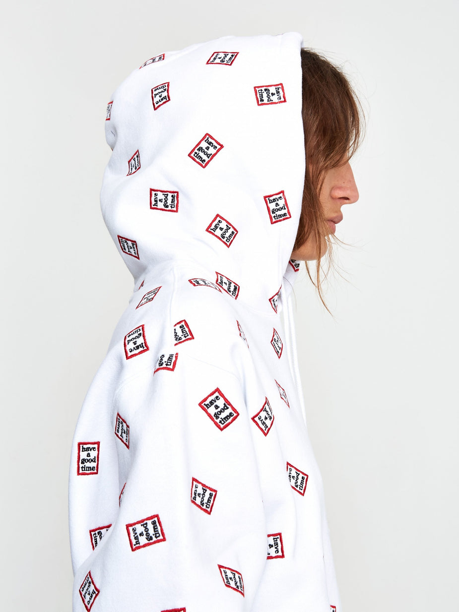 Have A Good Time Have A Good Time Mini Mini Allover Frame Hoodie - White - White