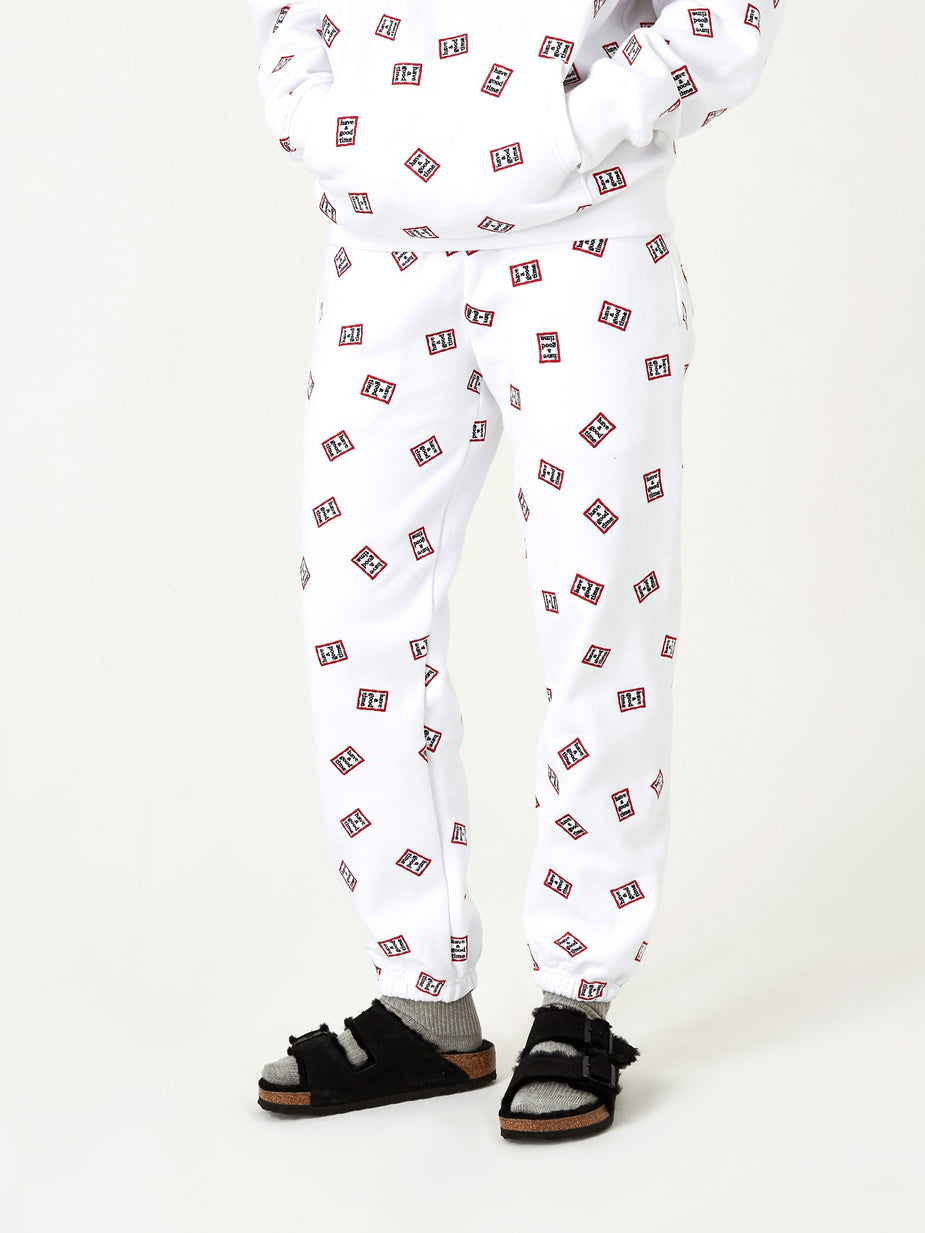 Have A Good Time Have A Good Time Mini Mini Allover Frame Sweatpant - White - White