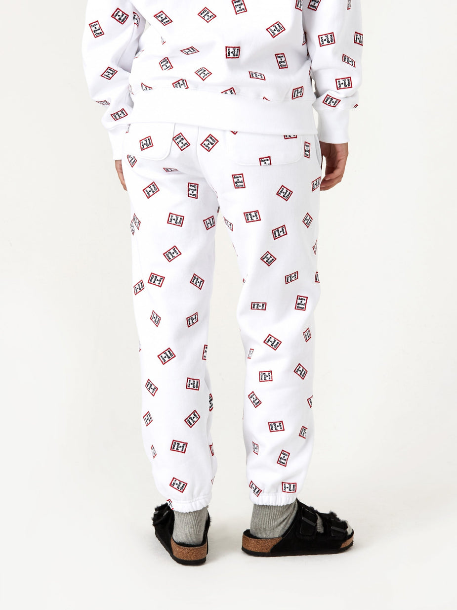 Have A Good Time Have A Good Time Mini Mini Allover Frame Sweatpant - White - White