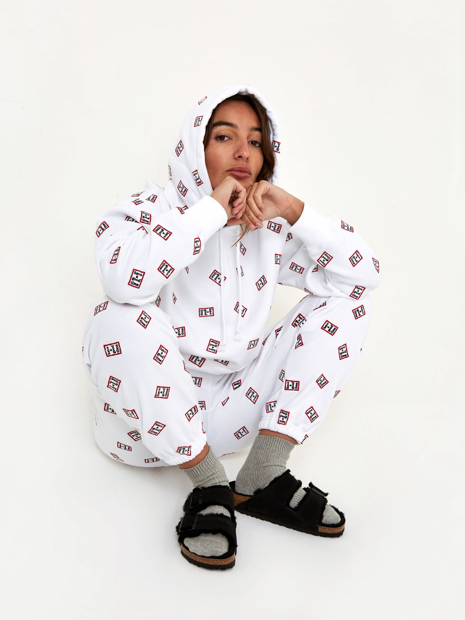 Have A Good Time Have A Good Time Mini Mini Allover Frame Sweatpant - White - White