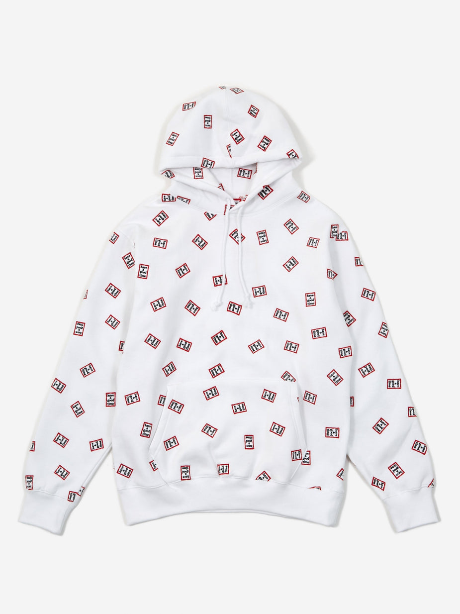Have A Good Time Have A Good Time Mini Mini Frame Allover Hooded Sweatshirt - White - White