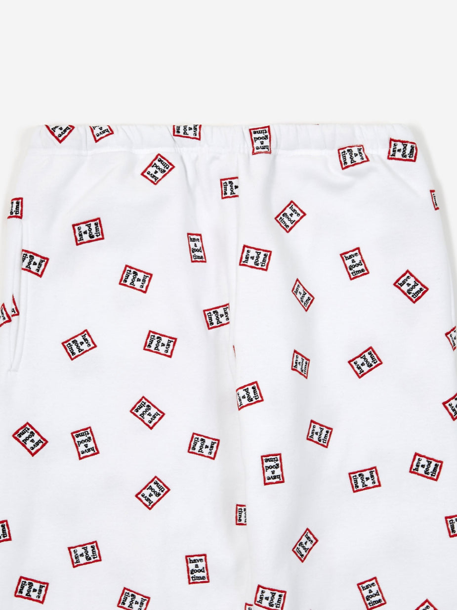 Have A Good Time Have A Good Time Mini Mini Frame Allover Sweatpant - White - White