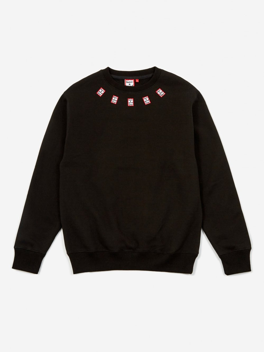 Have A Good Time Have A Good Time Mini Mini Frame Neck Crewneck Sweatshirt - Blac - Black