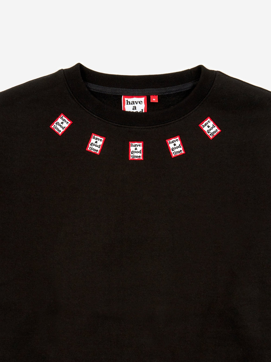 Have A Good Time Have A Good Time Mini Mini Frame Neck Crewneck Sweatshirt - Black - Black