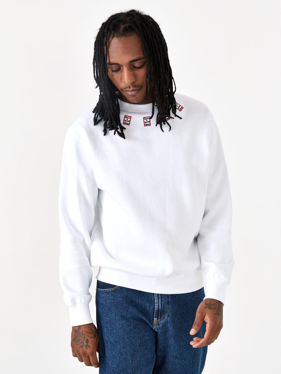 Have A Good Time Have A Good Time Mini Mini Frame Neck Crewneck Sweatshirt - White - White