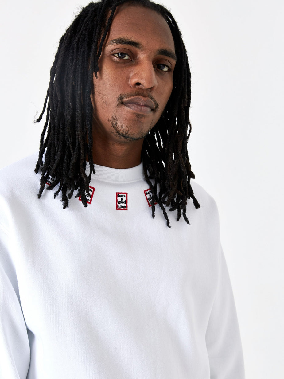 Have A Good Time Have A Good Time Mini Mini Frame Neck Crewneck Sweatshirt - White - White