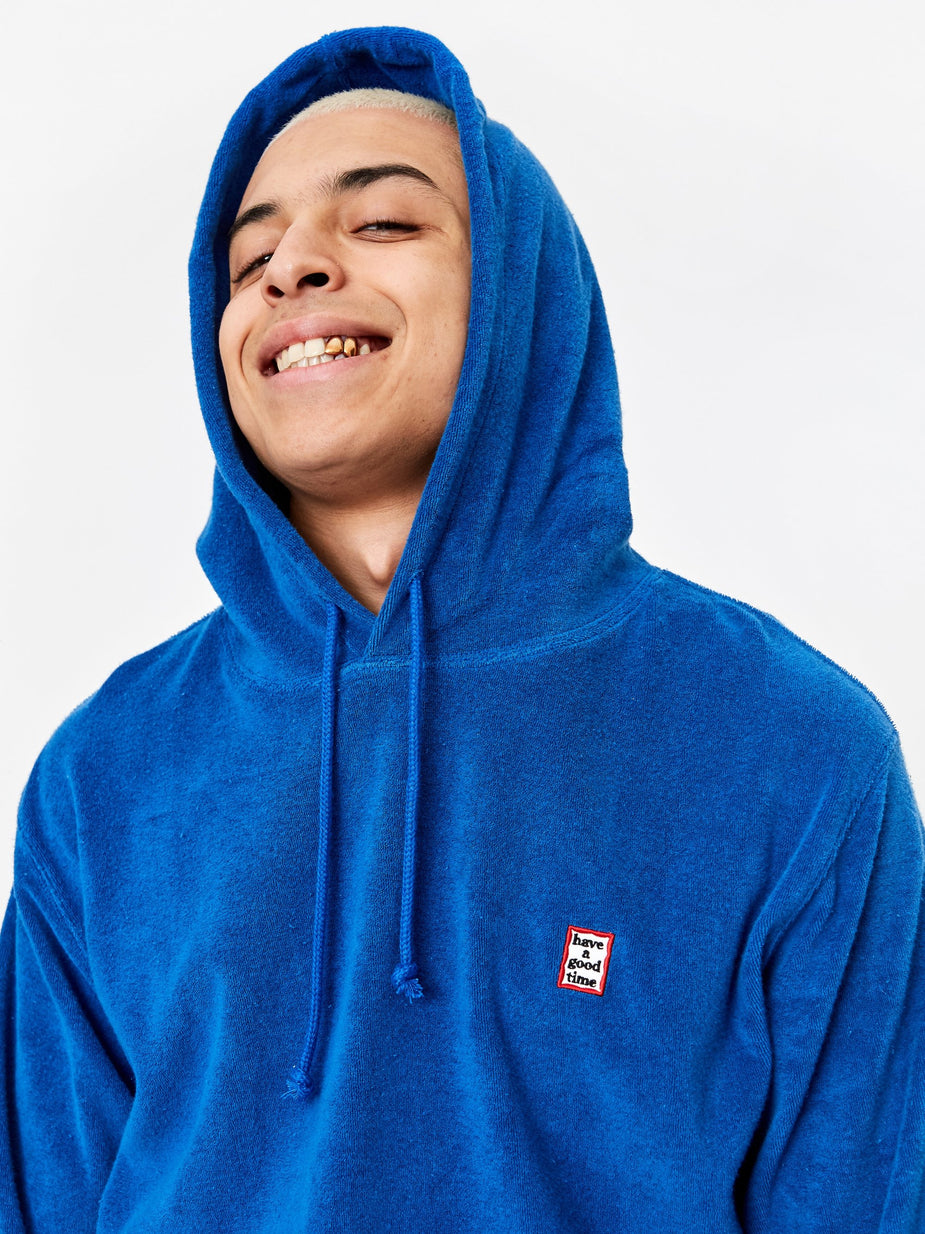 Have A Good Time Have A Good Time Mini Mini Frame Terry Hoodie - Marine Blue - Blue