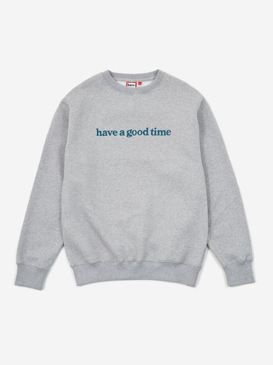 Have A Good Time Have A Good Time Side Logo Crewneck Sweatshirt - Heather Grey - Grey