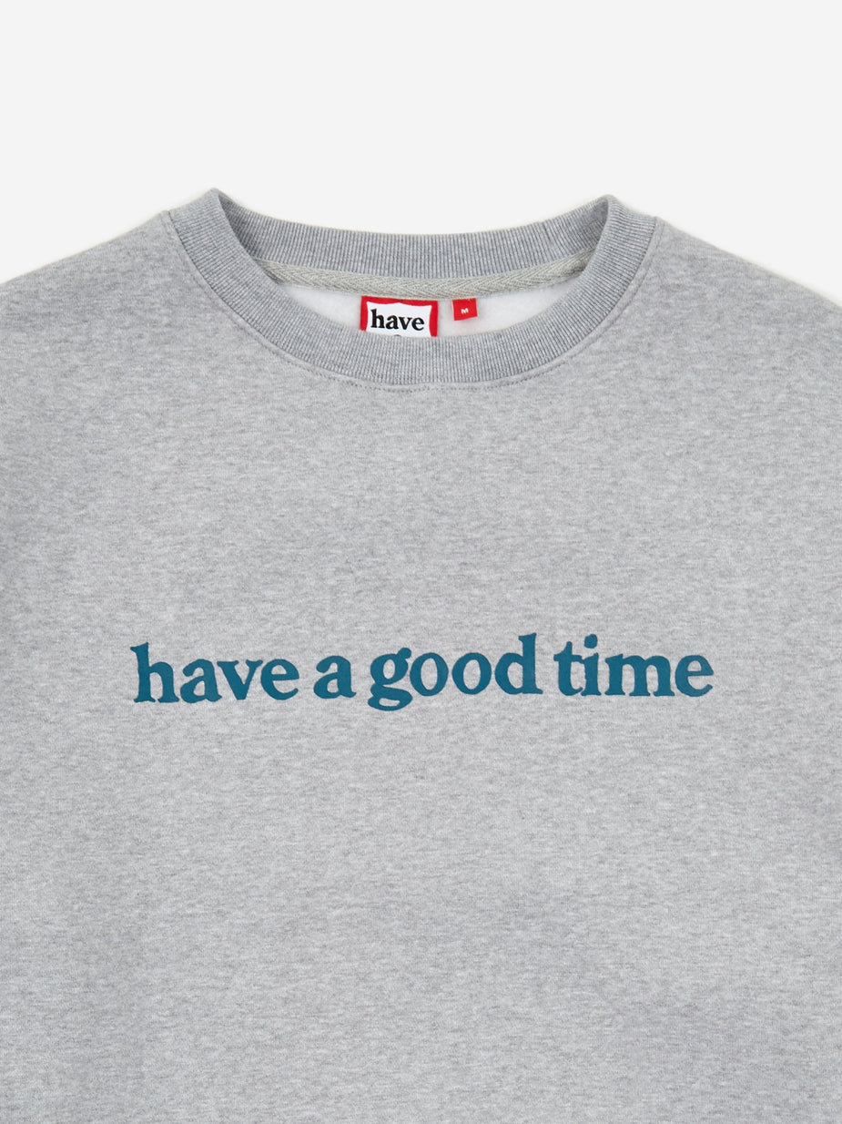 Have A Good Time Have A Good Time Side Logo Crewneck Sweatshirt - Heather Grey - Grey