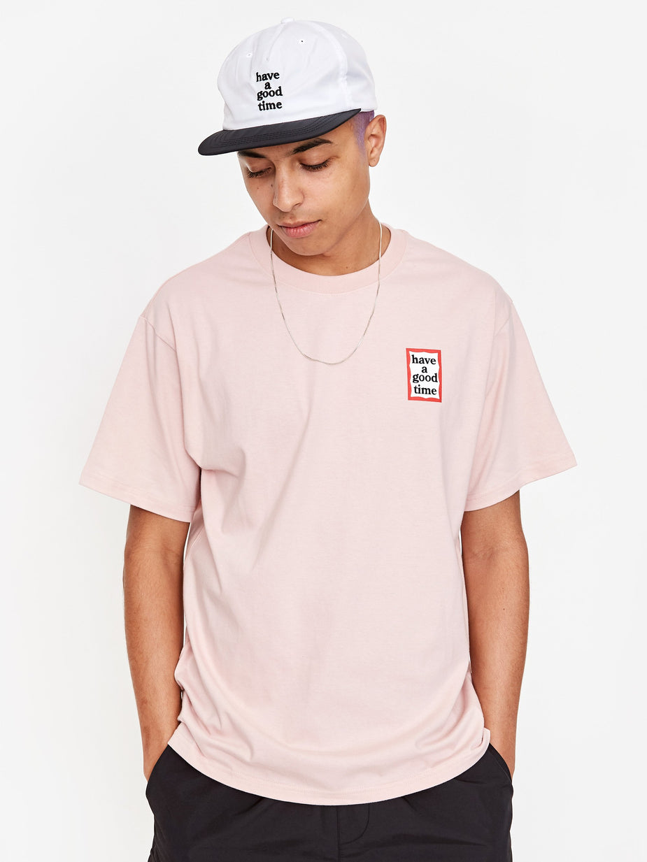 Have A Good Time Have A Good Time Nylon Logo Flat 5 Panel Cap - White/Black - Black
