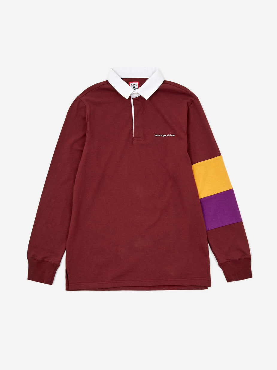 Have A Good Time Have A Good Time Rugby Shirt - Maroon - Other