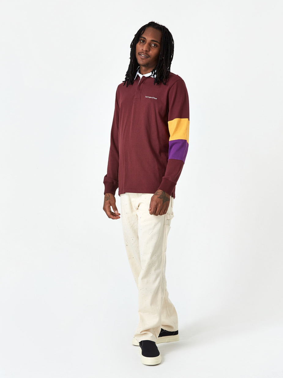 Have A Good Time Have A Good Time Rugby Shirt - Maroon - Other