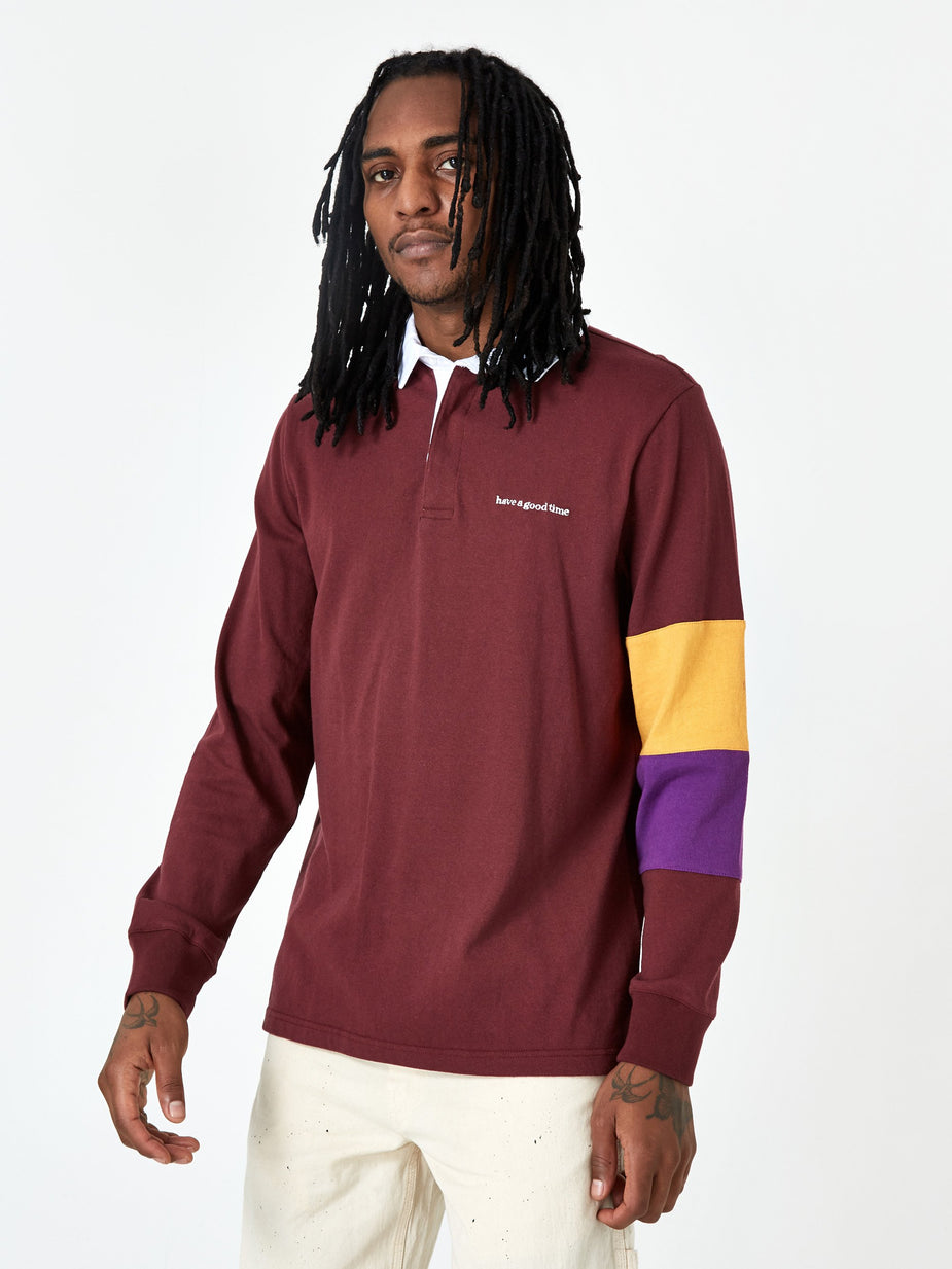 Have A Good Time Have A Good Time Rugby Shirt - Maroon - Other