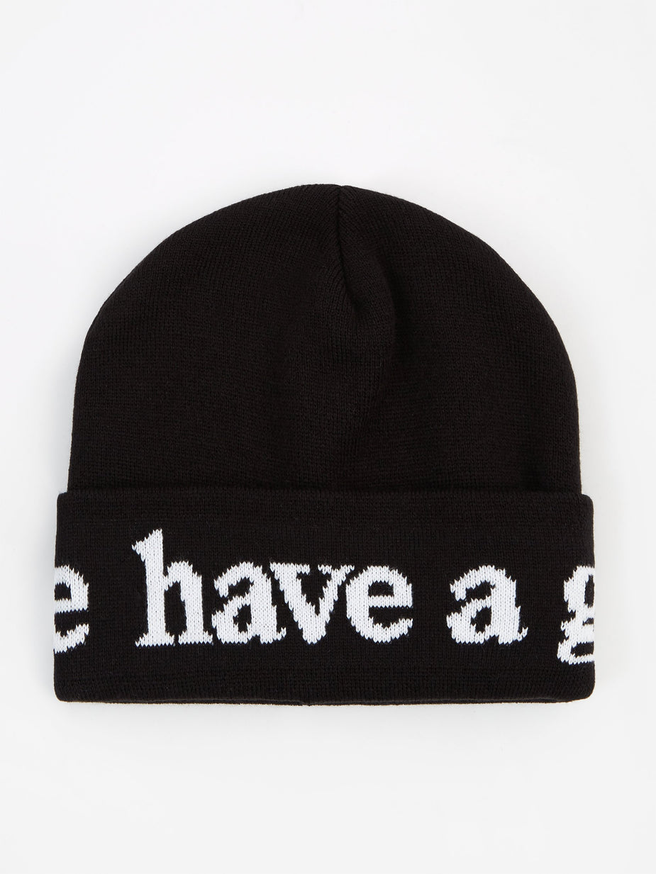 Have A Good Time Have A Good Time Side Logo Beanie - Black - Black