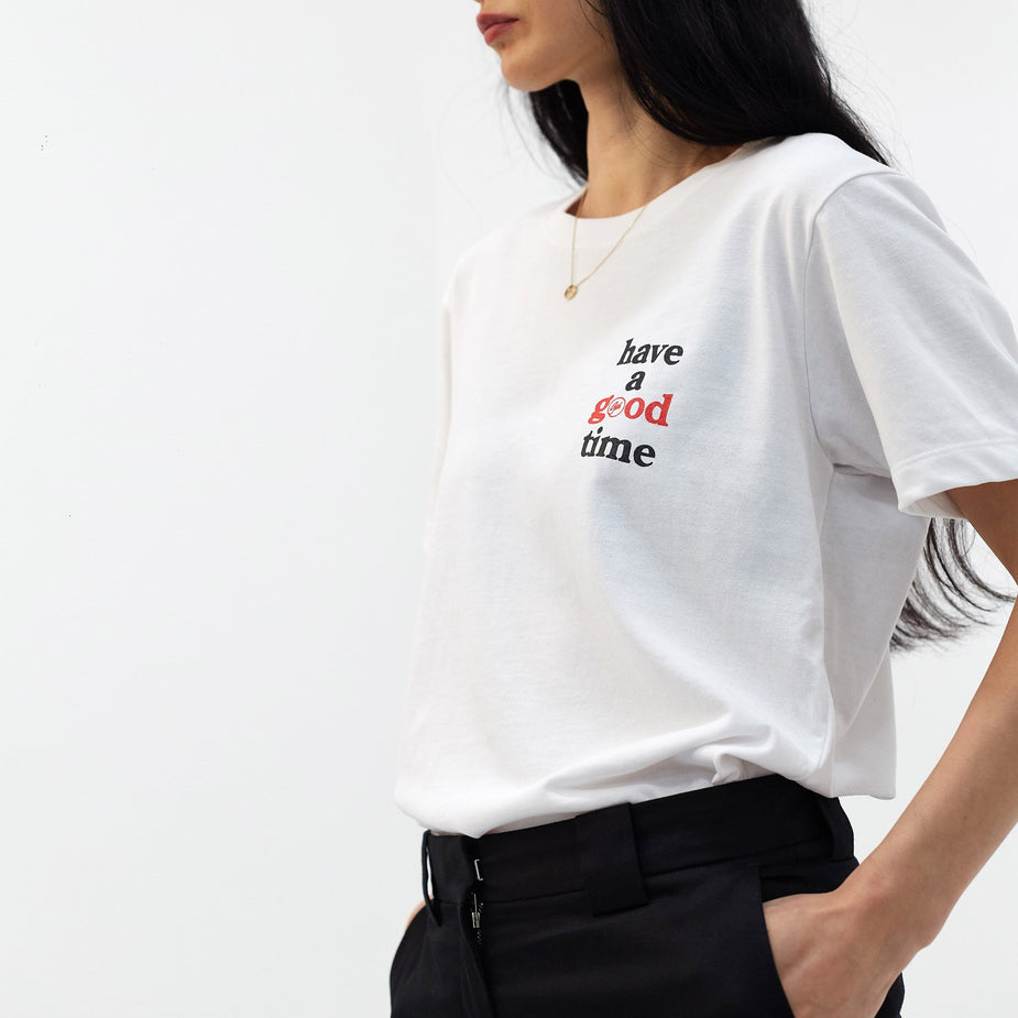 Have A Good Time Have A Good Time x Goodhood Logo T-Shirt - White - White
