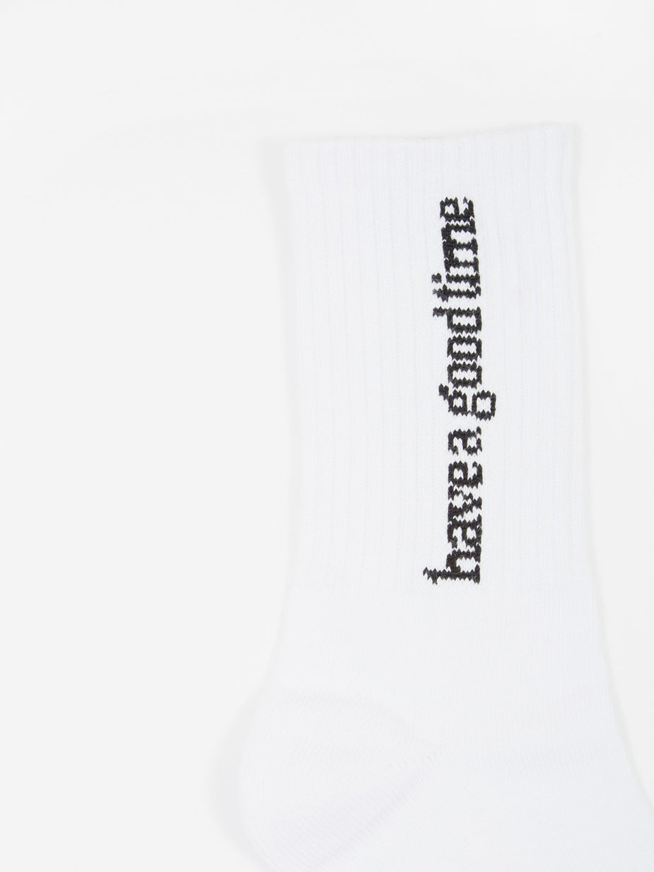 Have A Good Time Have A Good Time Side Logo Socks - White - White