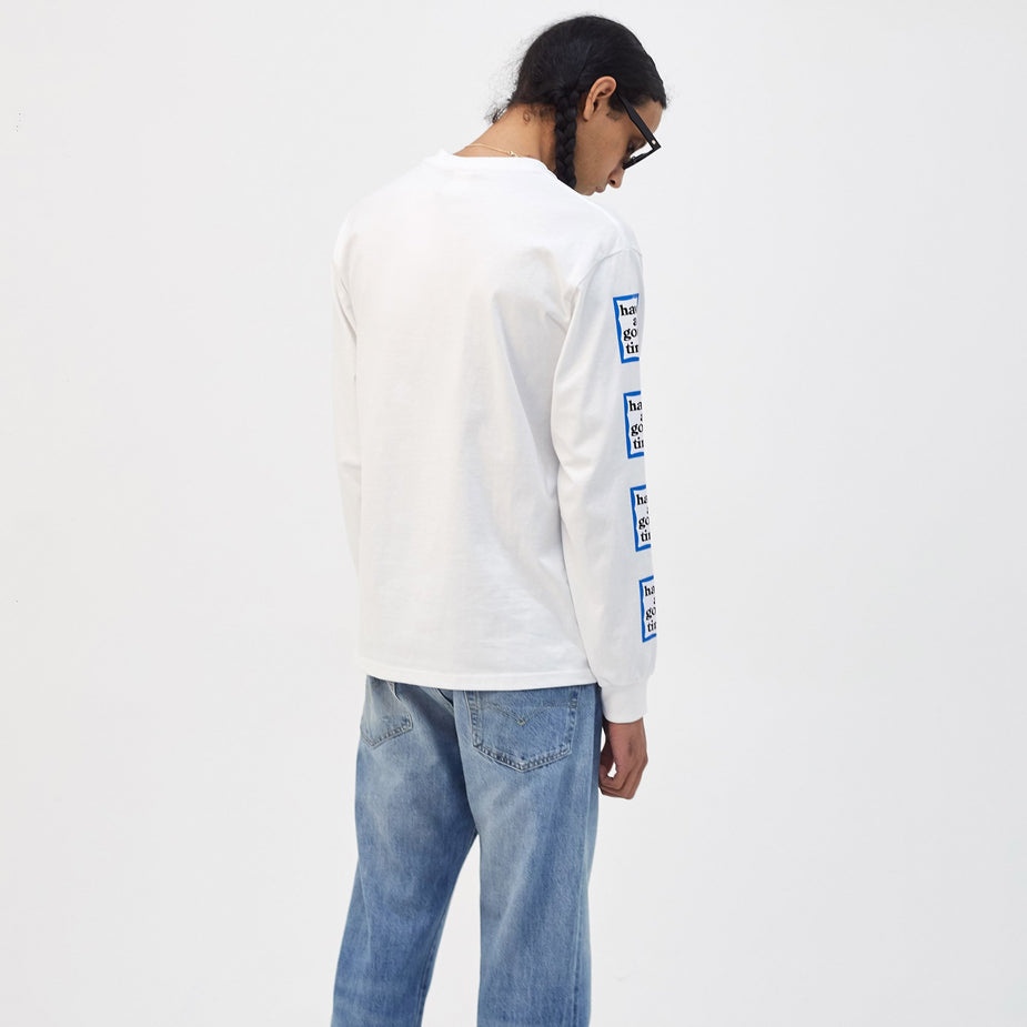 Have A Good Time Have A Good Time Arm Blue Frame Long Sleeve T-Shirt - White - White