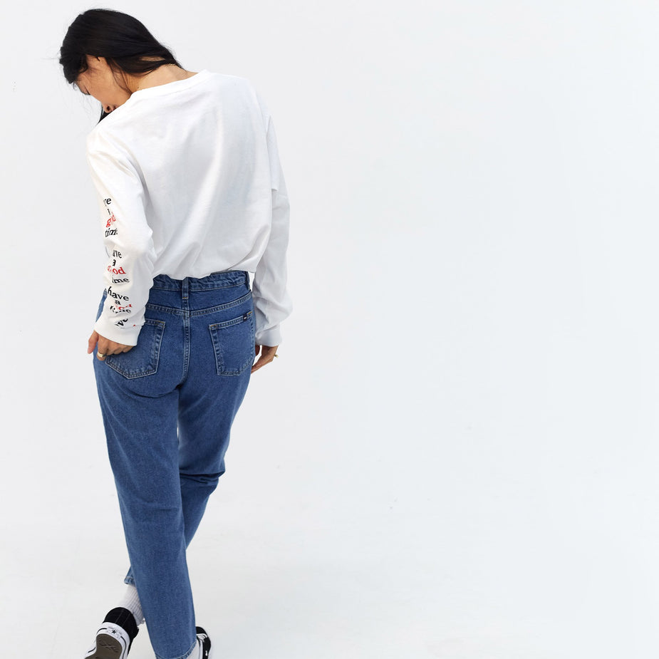 Have A Good Time Have A Good Time x Goodhood Arm Frame Logo L/S T-Shirt - White - White